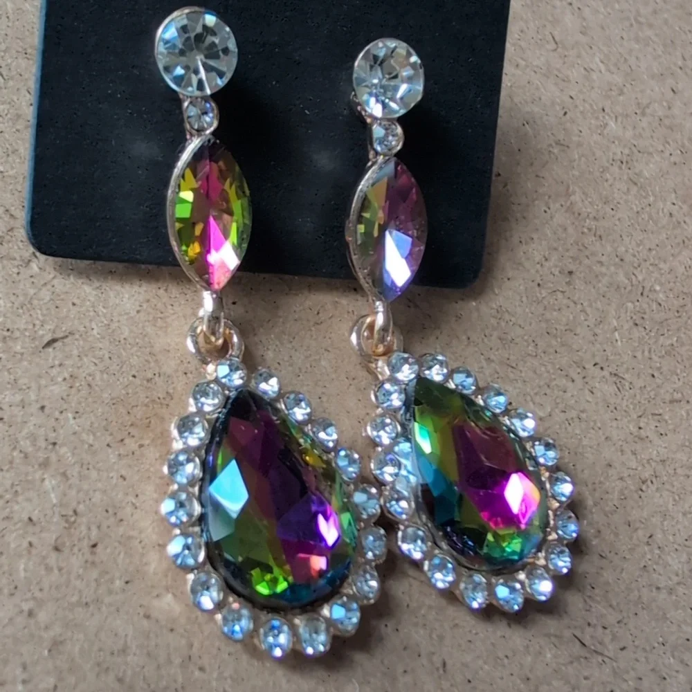 Gold Glamorous Statement Earrings
